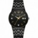 Men's Modern Gold Tone Stainless Steel 3-Hand Calendar Date Quartz Watch, Diamond Dial
