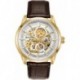 Men's Classic Sutton Automatic Skeleton Dial Brown Leather Strap Watch | 43mm | 97A138