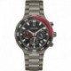 Men's Classic Sport Black Ion Plated Stainless Steel 6 Hand Chronograph Quartz Watch : 98B365