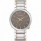 Latin Grammy Men's Modern Futuro Two Tone Rose Gold Stainless Steel Watch, Textured Grey Dial, 24 Ho