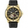 Men's Marine Star Black and Gold-Tone Silicone Strap Watch | 45mm | 98A272