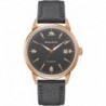 Men's Frank Sinatra 'Summer Wind' 3-Hand Date Automatic with Textured Leather Strap