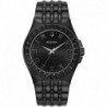 Crystal Quartz Mens Watch, Stainless Steel , Black (Model: 98A240)
