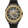 Marc Anthony Marquina Gray Dial Black Silicone Strap Watch 46mm - 98A310