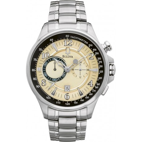 Men's Chronograph Date Stainless Steel Quartz Watch 96B140