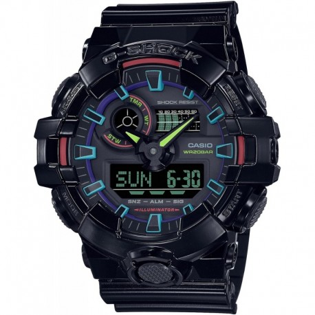 G-Shock GA700 Gamer's Rainbow Black