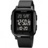 Classic Square Face Unisex Women's Men's Digital Multifunction Outdoor Casual Watch Countdown 50M Wa