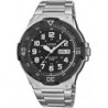 Collection Men Analogue Watch, Silver/Black, 47.9 x 44.6 x 11.6 mm, MRW-200HD-1BVEF-AMZUK