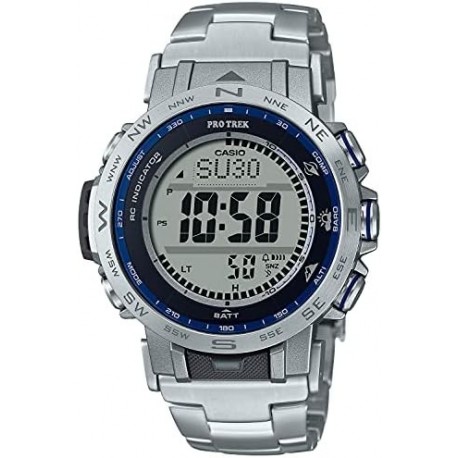 Casio Watch Protrek Radio Wave Solar PRW-31YT-7JF Men's Silver