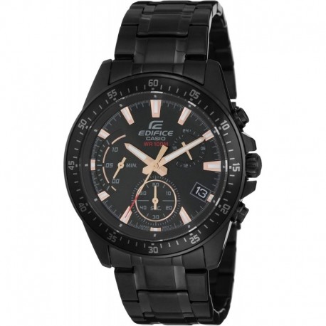 Edifice EFV-540DC-1BVUDF Chronograph- Analog Quartz Black Stainless Steel Men Watch