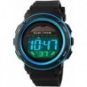 Solar Watch Neutral LED Digital Watch Military Waterproof Sports Watch Black