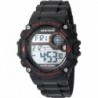 Sport Men's 40/8356RED Red Accented Digital Chronograph Black Resin Strap Watch
