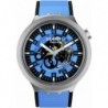 Unisex Casual Blue Stainless Steel Quartz Watch Azure Blue Daze