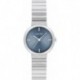 Unisex Precise Watch, 3 Hand, Stainless Steel Bracelet, Mini Case Size, Adorned with Crystal, Modern