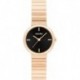 Unisex Precise Watch, 3 Hand, Rose Gold Bracelet, Mini Case Size, Adorned with Crystal, Modern Desig