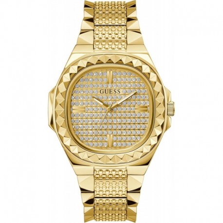 Men's 42mm Watch - Gold Tone Bracelet Champagne Dial Gold Tone Case