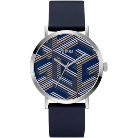 Men's 44.0mm Watch - Black Strap Grey Dial Gold Tone Case