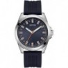 Men's 44mm Watch - Black Strap Black Dial Black Case