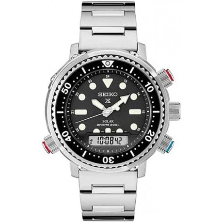 Prospex Arnie Analog-Digital Black Dial Men's Watch SNJ033