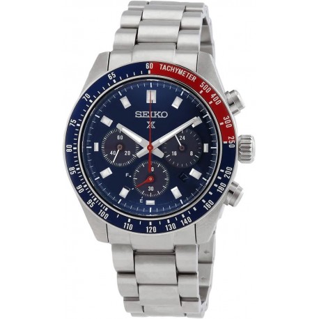 Prospex Speedtimer Solar Chronograph SSC913, Blue dial with Sunray Finish and red Accents