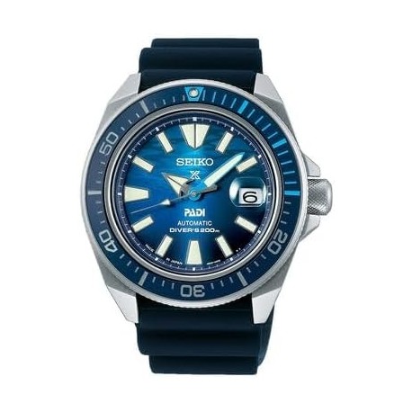 Men's Blue Dial Black Silicone Band Prospex PADI Special Edition Automatic Analog Watch