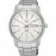 5 SNKP09 Men's Stainless Steel White Dial 50M WR Day Date Automatic Watch