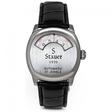 1930 Dashtronic Watch – Cotswold Genuine Mens Watches Leather Band w/Stainless Steel Case – Automate