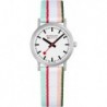 Classic Multicolour Textile Strap White Dial Quartz Men's Watch A658.30323.16SBS 30mm