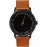 Round 07 - Brown Leather, Black Case, Black Dial