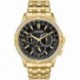 Citizen Men's Eco-Drive Classic Calendrier Watch in Gold-Tone Stainless Steel, Diamonds, Black Dial
