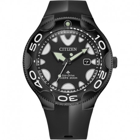 Citizen Men's Eco-Drive Special Edition Promaster Sea Orca Black Stainless Steel with Black Polyuret