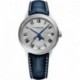 Maestro Men's Automatic Watch, Silver Dial Roman Numerals, Moon Phase, Blue Leather Strap 39.5 mm (M