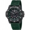 XS.3877 Men's Master Carbon Seal Green Rubber Strap Watch