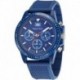 Men's NAPNOF3S7 One Blue Wheat PU Fiber Strap Watch