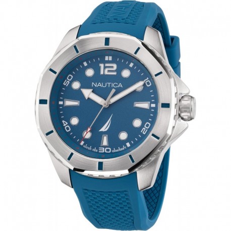 Men's KOH May Bay Light Blue Silicone Strap Watch (Model: NAPKMF203)