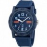 N83 Men's NAPATS306 Ayia Triada Blue Wheat PU Fiber Strap & Orange Wheat PU Fiber Strap Watch