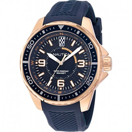 Men's NAPKMF302 KOH May Bay Blue Silicone Strap Watch