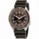 Men's NAPNVF302 Vintage Brown Silicone Strap Watch