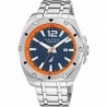 Men's NAPTCS220 Tin Can Bay Grey/Blue & Orange/SST Bracelet Watch