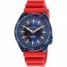 Men's NAPNVF305 Vintage Red Silicone Strap Watch