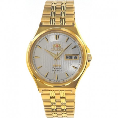 TriStar Mens Classical Automatic Silver Dial Gold Watch AB02001W, FAB02001C