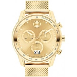 Bold 3600911 Gold Dial Gold Stainless Steel Mesh Bracelet Men's Chronograph 48mm Watch