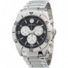 0607439 Black Dial Silver Stainless Steel Men's 41mm Sport Chronograph Watch