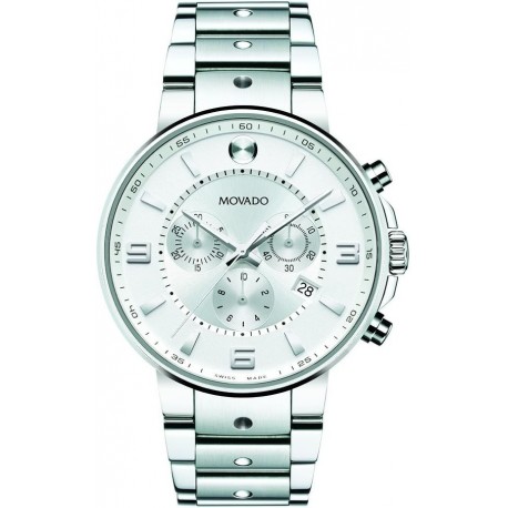 Men's 0606760 SE. Pilot Stainless Steel Case and Bracelet Silver Chrono Dial Watch