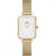 Quadro Lumine Pressed Evergold 20x26mm Women's Watch, Double Plated Stainless Steel (316L) Gold Watc