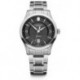 Alliance Mechanical Watch with Black Dial and Silver Stainless Steel Bracelet