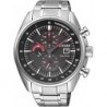 CA0590-58E Eco-Drive Black Chronograph Dial Silver Stainless Steel Bracelet Men's Watch