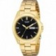 Quartz Black Dial Yellow Gold-Tone Men's Watch BF0582-51F