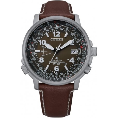 Reloj Radiocontrol CB0240-29X Pilot Acero Eco-Drive