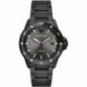Men's Three-Hand Date Black Stainless Steel Watch (Model: AR11398)